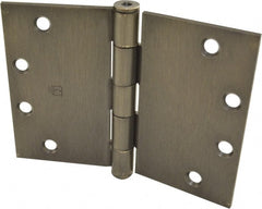 Hager - 6" Wide x 4-1/2" High Square Corner Residential Hinge - Square Edge, Steel, Oil Rubbed Bronze Finish - Exact Tooling