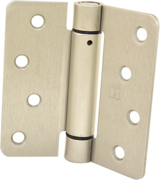 Hager - 4" Wide x 4" High Special Residential Residential Hinge - Round Edge, Steel, Satin Nickel Finish - Exact Tooling
