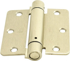 Hager - 3-1/2" Wide x 3-1/2" High Special Residential Residential Hinge - Round Edge, Steel, Satin Nickel Finish - Exact Tooling