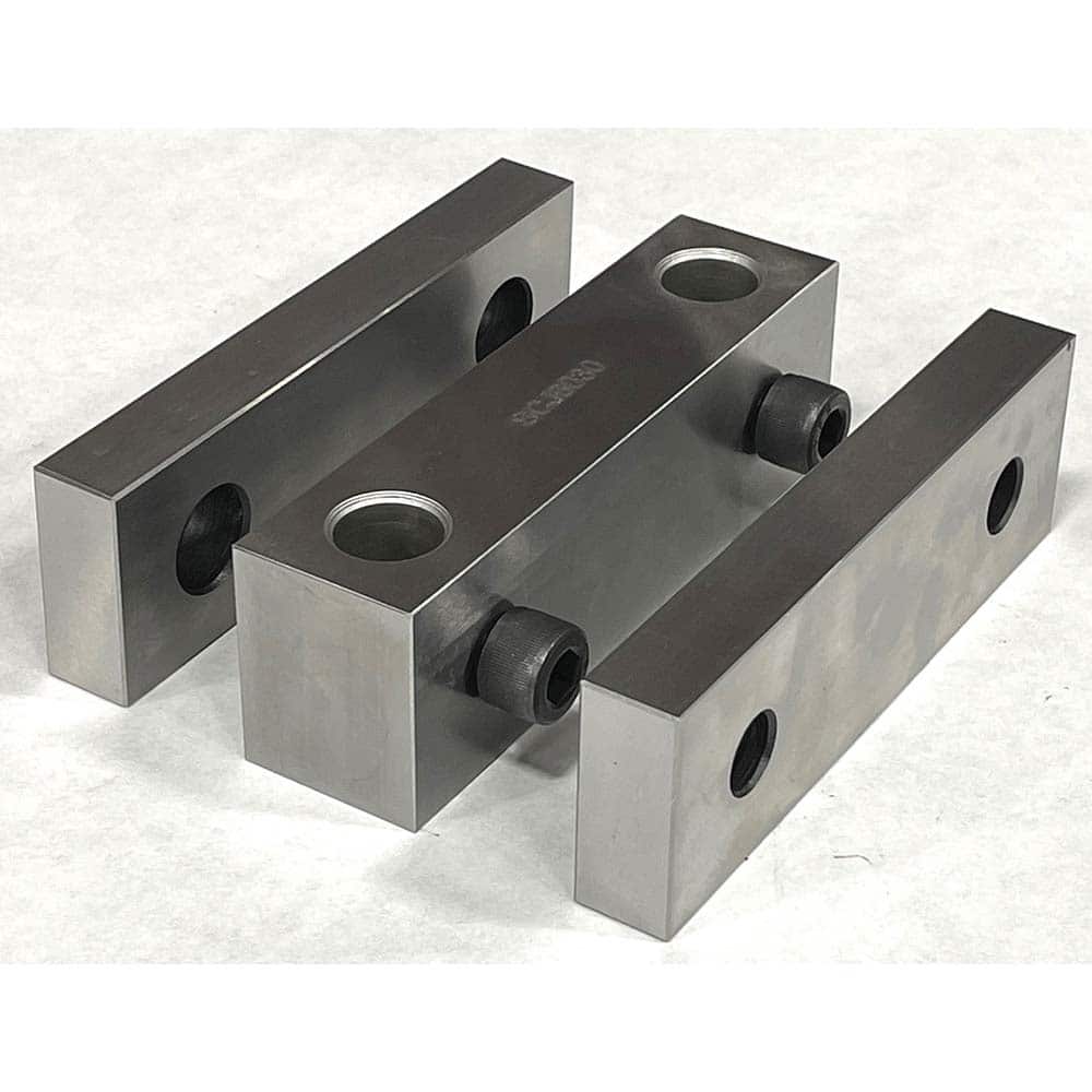 TE-CO - Vise Jaw Sets; Jaw Width (mm): 152.4 ; Jaw Width (Inch): 6 ; Jaw Width (Decimal Inch): 6 ; Set Type: Component Kit ; Material: Steel ; Vise Compatibility: 6" Vises - Exact Tooling