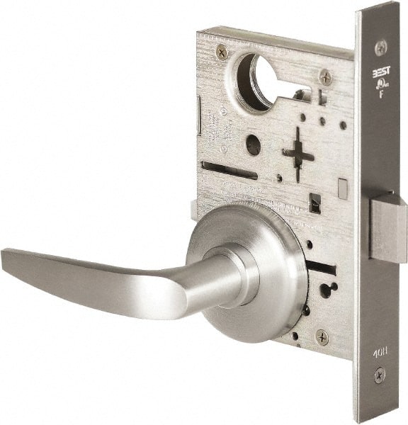 Stanley - Passage Lever Lockset for 1-3/8 to 1-3/4" Thick Doors - 2-3/8 to 2-3/4" Back Set, Brass, Satin Chrome Finish - Exact Tooling