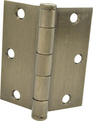 Hager - 3-1/2" Long x 3-1/2" Wide x 0.062" Thick, Steel Full Mortise Hinge - Oil Rubbed Bronze Finish, 5 Knuckles - Exact Tooling