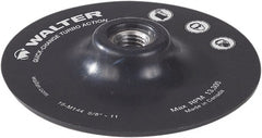 WALTER Surface Technologies - 7" Diam Quick-Change Disc Backing Pad - 8,600 RPM - Exact Tooling