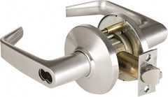 Stanley - Grade 1 Classroom Lever Lockset - 2-3/4" Back Set, Zinc, Satin Chrome Finish - Exact Tooling