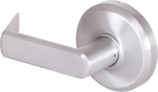 Stanley - Grade 2 Dummy Lever Lockset - 2-3/4" Back Set, Zinc, Satin Chrome Finish - Exact Tooling