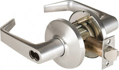 Stanley - Grade 1 Institution Lever Lockset - 2-3/4" Back Set, Zinc, Satin Chrome Finish - Exact Tooling