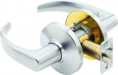 Stanley - Grade 1 Passage Lever Lockset - 2-3/4" Back Set, Zinc, Satin Chrome Finish - Exact Tooling