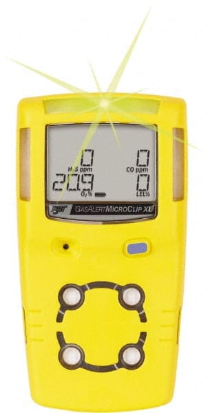 BW Technologies by Honeywell - Visual, Vibration & Audible Alarm, LCD Display, Multi-Gas Detector - Monitors LEL, Oxygen & Carbon Monoxide, -20 to 50°C Working Temp - Exact Tooling