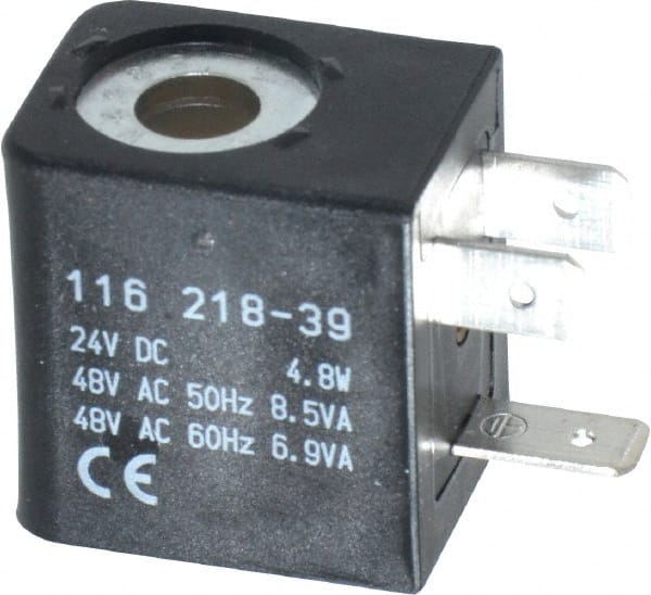 ARO/Ingersoll-Rand - 24 DC Volt, Din Connection Coil Lead Length, Class F, Solenoid Coil - 4.8 Watt, NEMA 4 Enclosure, Use with ARO Solenoid Valve - Exact Tooling