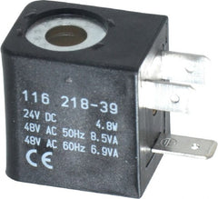 ARO/Ingersoll-Rand - 24 DC Volt, Din Connection Coil Lead Length, Class F, Solenoid Coil - 4.8 Watt, NEMA 4 Enclosure, Use with ARO Solenoid Valve - Exact Tooling