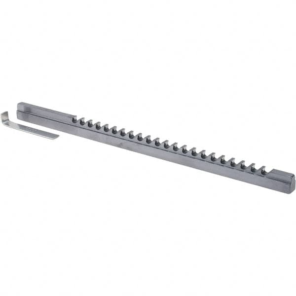 Dumont Minute Man - 1/4" Keyway Width, Style C, Keyway Broach - High Speed Steel, TiAlN Finish, 3/8" Broach Body Width, 25/64" to 2-1/2" LOC, 11" OAL - Exact Tooling