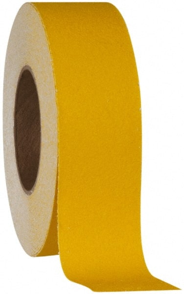 NMC - Yellow Solid Color Anti-Slip Vinyl Tape - 2" Wide x 60' Long x 0.02" Thick, General Traffic - Exact Tooling