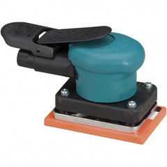 Dynabrade - 10,000 OPM, 13 CFM Air Consumption, Palm Air Orbital Sander - Rectangular Pad, 1/4 NPT Inlet - Exact Tooling