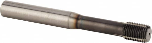 Kennametal - M10x1.00 Metric Fine 6HX Modified Bottoming Thread Forming Tap - Solid Carbide, TiN Finish, 90mm OAL, 12mm Thread Length, Right Hand Thread, Series T491 - Exact Tooling