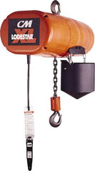 CM - 5 Ton Capacity, 6 FPM Lift Speed, 230/460 Volt, Hook Mounted Hoist - 3.5 Output hp, 20' Max Lift, 36-3/16" Min Headroom, 3 Chains - Exact Tooling