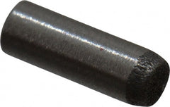 Made in USA - 2mm Diam x 6mm Pin Length 416 Stainless Steel Precision Dowel Pin - C 36-42 Hardness, 1 Beveled & 1 Rounded End - Exact Tooling