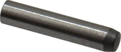 Made in USA - 2mm Diam x 10mm Pin Length 416 Stainless Steel Precision Dowel Pin - C 36-42 Hardness, 1 Beveled & 1 Rounded End - Exact Tooling