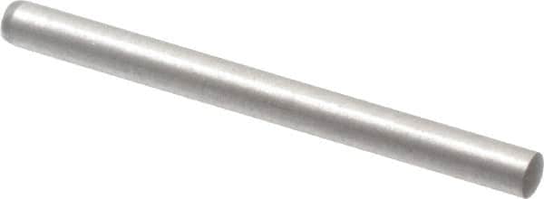 Made in USA - 2mm Diam x 24mm Pin Length 416 Stainless Steel Precision Dowel Pin - C 36-42 Hardness, 1 Beveled & 1 Rounded End - Exact Tooling