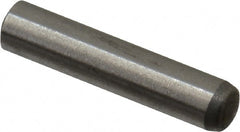 Made in USA - 2.5mm Diam x 12.5mm Pin Length 416 Stainless Steel Precision Dowel Pin - C 36-42 Hardness, 1 Beveled & 1 Rounded End - Exact Tooling
