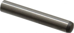 Made in USA - 2.5mm Diam x 16mm Pin Length 416 Stainless Steel Precision Dowel Pin - C 36-42 Hardness, 1 Beveled & 1 Rounded End - Exact Tooling