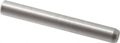 Made in USA - 2.5mm Diam x 20mm Pin Length 416 Stainless Steel Precision Dowel Pin - C 36-42 Hardness, 1 Beveled & 1 Rounded End - Exact Tooling