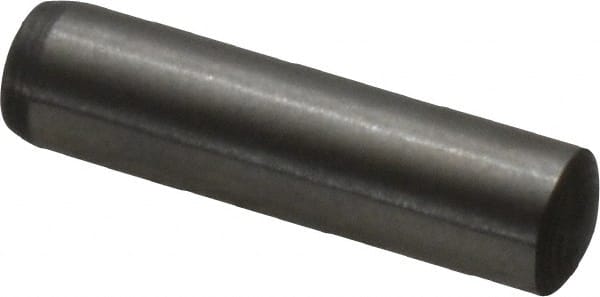 Made in USA - 4mm Diam x 16mm Pin Length 416 Stainless Steel Precision Dowel Pin - C 36-42 Hardness, 1 Beveled & 1 Rounded End - Exact Tooling