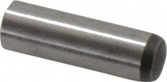 Made in USA - 6mm Diam x 20mm Pin Length 416 Stainless Steel Precision Dowel Pin - C 36-42 Hardness, 1 Beveled & 1 Rounded End - Exact Tooling