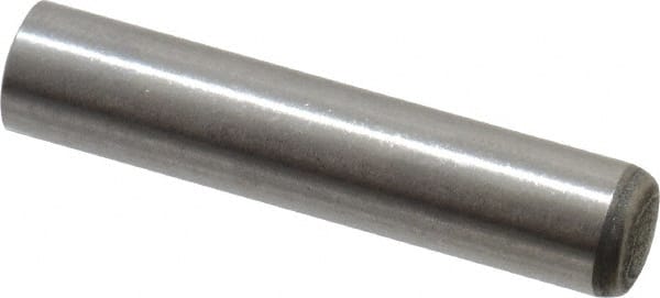 Made in USA - 6mm Diam x 30mm Pin Length 416 Stainless Steel Precision Dowel Pin - C 36-42 Hardness, 1 Beveled & 1 Rounded End - Exact Tooling