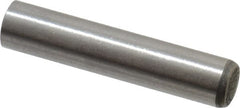 Made in USA - 6mm Diam x 30mm Pin Length 416 Stainless Steel Precision Dowel Pin - C 36-42 Hardness, 1 Beveled & 1 Rounded End - Exact Tooling