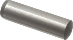 Made in USA - 8mm Diam x 30mm Pin Length 416 Stainless Steel Precision Dowel Pin - C 36-42 Hardness, 1 Beveled & 1 Rounded End - Exact Tooling