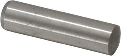 Made in USA - 10mm Diam x 40mm Pin Length 416 Stainless Steel Precision Dowel Pin - C 36-42 Hardness, 1 Beveled & 1 Rounded End - Exact Tooling