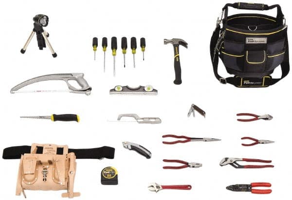Proto - 24 Piece Insulated Hand Tool Set - Comes in Soft Sided Tote - Exact Tooling