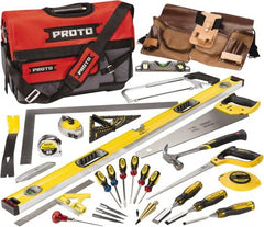Proto - 30 Piece Contractors Tool Set - Comes in Soft Sided Bag - Exact Tooling