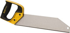 Stanley - 12" Steel Blade PVC Saw - Plastic Handle, Closed Grip, 15" OAL - Exact Tooling