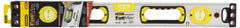 Stanley - Magnetic 24" Long 3 Vial Box Beam Level - Aluminum, Silver, 1 Level & 2 Plumb Vials - Exact Tooling