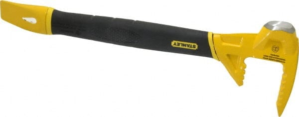 Stanley - 15" OAL Functional Utility Bar - 5" Tip Width, Forged Steel - Exact Tooling