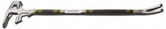 Stanley - 30" OAL Functional Utility Bar - 1-3/4" Wide, Forged Steel - Exact Tooling