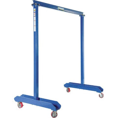 Vestil - 2,000 Lb Load Capacity, Steel Gantry Crane - 6' Span - Exact Tooling