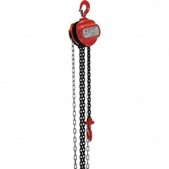 Vestil - 2,000 Lb Lifting Capacity, 10' Lift Height, Hand Hoist - Made from Chain - Exact Tooling