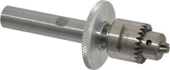Accupro - 1/2 Inch Shank Diameter Straight Shank Micro Drill Chuck Adapter and Chuck - 1/64 to 5/32 Inch Drill Chuck Capacity - Exact Tooling
