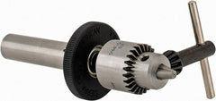 Accupro - 1/2 Inch Shank Diameter Straight Shank Micro Drill Chuck Adapter and Chuck - 1/64 to 5/32 Inch Drill Chuck Capacity - Exact Tooling