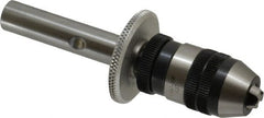 Accupro - 1/2 Inch Shank Diameter Straight Shank Micro Drill Chuck Adapter and Chuck - 1/64 to 1/8 Inch Drill Chuck Capacity - Exact Tooling