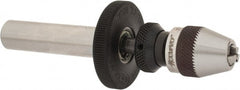 Accupro - 1/2 Inch Shank Diameter Straight Shank Micro Drill Chuck Adapter and Chuck - 1/64 to 1/16 Inch Drill Chuck Capacity - Exact Tooling