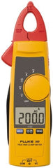 Fluke - 365, CAT III, Digital True RMS Clamp Meter with 0.7087" Detachable Jaws - 600 VAC/VDC, 200 AC/DC Amps, Measures Voltage, Current, Resistance - Exact Tooling