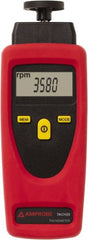 Amprobe - Accurate up to 0.02%, Contact and Noncontact Tachometer - 8 Inch Long x 9 Inch Wide x 1-3/4 Inch Meter Thick, 1 to 99,999 (Optical) and 19,999 (Mechanical) RPM Measurement - Exact Tooling