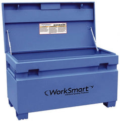 Value Collection - 48" Wide x 24-3/16" Deep x 28-5/16" High Job Site Box - Steel, Blue - Exact Tooling