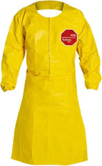 Dupont - Disposable & Chemical Resistant Aprons - 28X44 YLW 2XL 25/CS TYCHEM 2000 SLEEVED APRON - Exact Tooling