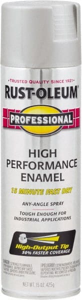 Rust-Oleum - Stainless Steel, Gloss, Rust Proof Enamel Spray Paint - 14 Sq Ft per Can, 15 oz Container, Use on Multipurpose - Exact Tooling