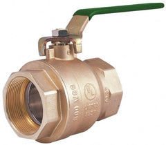 Legend Valve - 3/4" Pipe, Full Port, Brass Full Port Ball Valve - Bi-Directional, FNPT x FNPT Ends, Quarter Turn Handle, 600 WOG, 150 WSP - Exact Tooling