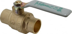 Legend Valve - 3/4" Pipe, Full Port, Brass Full Port Ball Valve - Bi-Directional, Sweat Ends, Quarter Turn Handle, 600 WOG, 150 WSP - Exact Tooling
